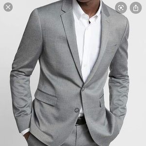 Express Wool Blend Suit Jacket Blazer